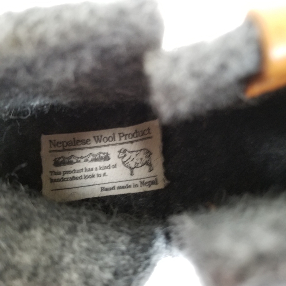 Baabushka Felted Wool Bootie Slippers Indoor Outdoor Size 10.5 Women Near New - Picture 7 of 10